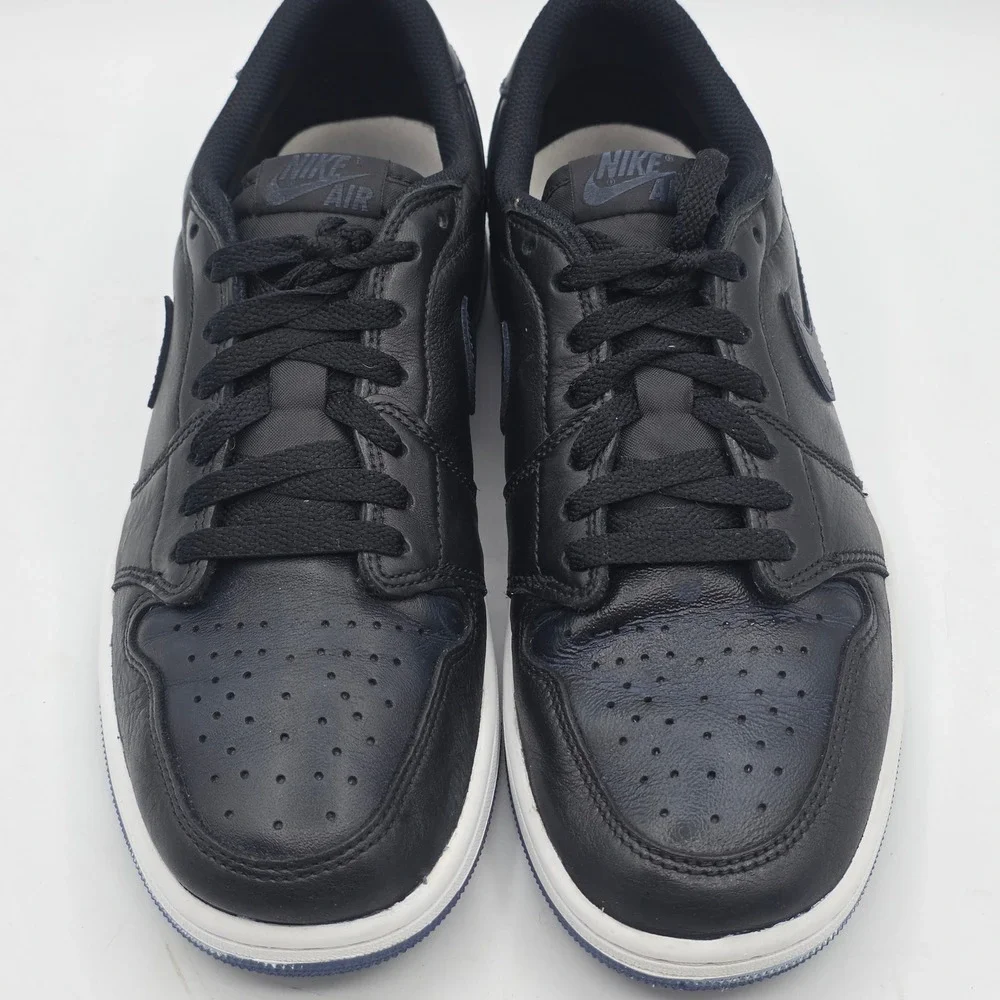 Nike Air Jordan 1 Low OG Mens 9.5 Black Mystic Navy CZ0790-041 Retro Basketball